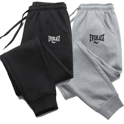 Men Printed Pants EVERLAST Men Women Running Pants Joggers Sweatpant Sport Casual Trousers Fitness Gym Breathable Pants