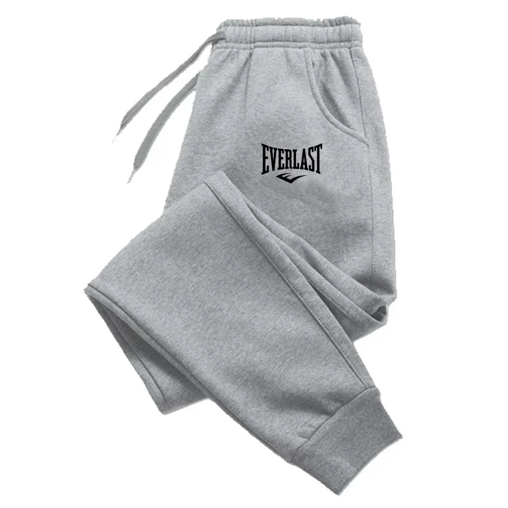 Men Printed Pants EVERLAST Men Women Running Pants Joggers Sweatpant Sport Casual Trousers Fitness Gym Breathable Pants