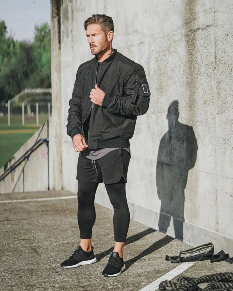 Men's Sport Pants 2 in1 Fitness Running Pants Men Workout Gym Sport Jogging Trousers Male Basketball Training Tracksuits Pants