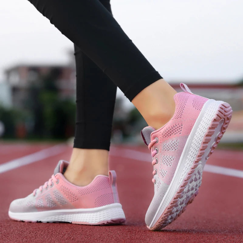 Women Sport Shoes Fashion Platform Sneakers Ladies Spring Summer Flats Running Shoes for Women Casual Shoes Mesh Jogging Tennis