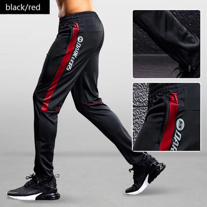 Men Sport Pants Running Pants With Zipper Pockets Soccer Training Jogging Sports Trousers Fitness Football Leggings Sweatpants