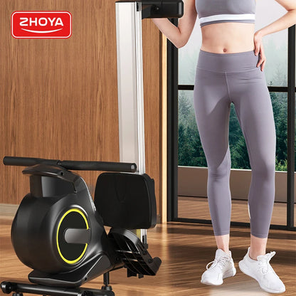 Indoor Seated Magnetic Air Rowing Machine Foldable In Home Use Fitness For Sale