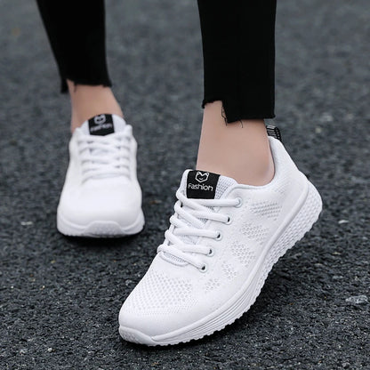 Women Sport Shoes Fashion Platform Sneakers Ladies Spring Summer Flats Running Shoes for Women Casual Shoes Mesh Jogging Tennis