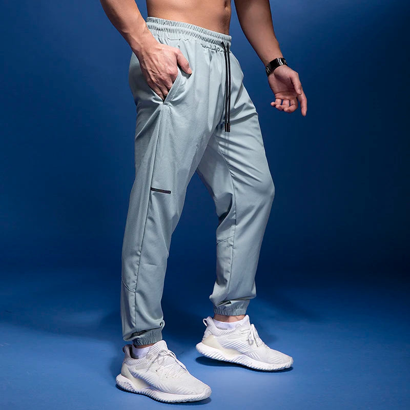 New Sport Pants Men Running Pants With Zipper Pockets Gym Training Sports Trousers Quick Dry Joggings Fitness Sweatpants