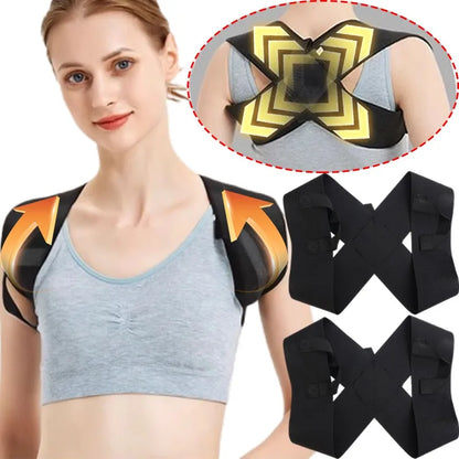 2025 Adjustable Back Shoulder Posture Corrector Belt Clavicle Spine Support Reshape Body Home Office Sport Upper Back Neck Brace