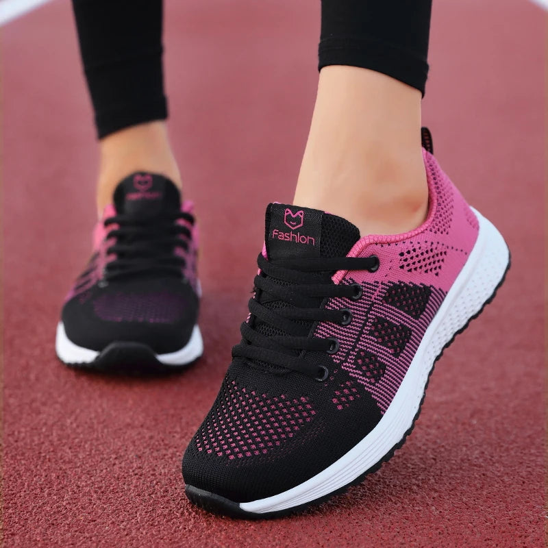 Women Sport Shoes Fashion Platform Sneakers Ladies Spring Summer Flats Running Shoes for Women Casual Shoes Mesh Jogging Tennis