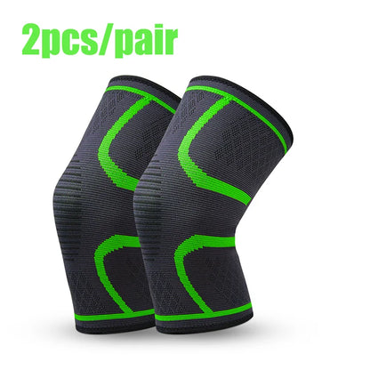 1/2PCS Fitness Running Cycling Knee Support Braces Elastic Nylon Sport Compression Knee Pad Sleeve for Basketball Volleyball