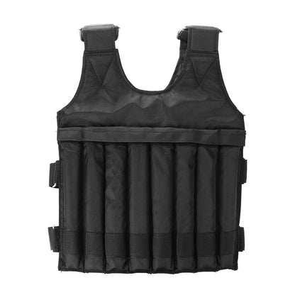 3/20/50kg Loading Weight Vest Adjustable Weighted Training Exercise Waistcoat Jacket Sand Clothing for Running Fitness Equipment