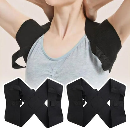 2025 Adjustable Back Shoulder Posture Corrector Belt Clavicle Spine Support Reshape Body Home Office Sport Upper Back Neck Brace