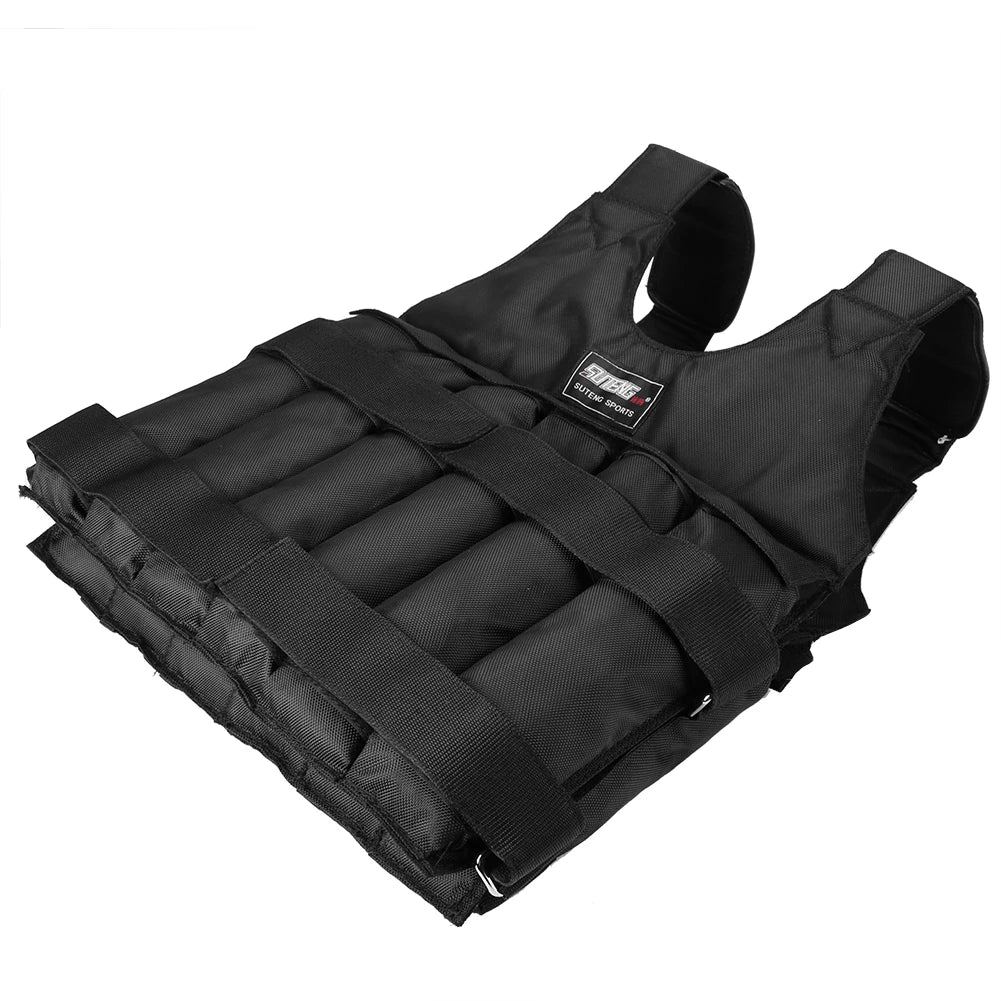 3/20/50kg Loading Weight Vest Adjustable Weighted Training Exercise Waistcoat Jacket Sand Clothing for Running Fitness Equipment