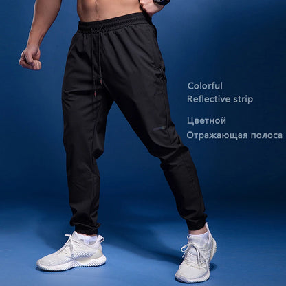 New Sport Pants Men Running Pants With Zipper Pockets Gym Training Sports Trousers Quick Dry Joggings Fitness Sweatpants