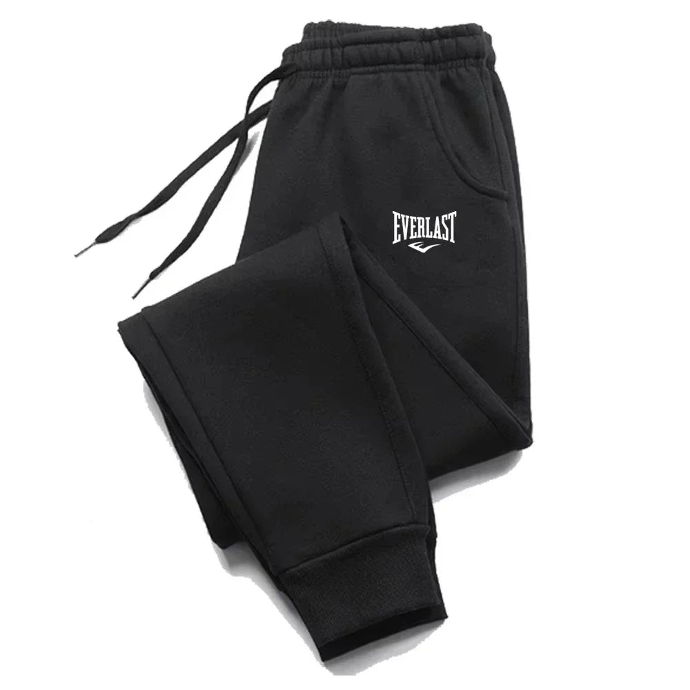 Men Printed Pants EVERLAST Men Women Running Pants Joggers Sweatpant Sport Casual Trousers Fitness Gym Breathable Pants