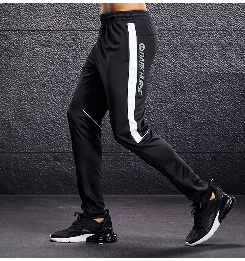 Men Sport Pants Running Pants With Zipper Pockets Soccer Training Jogging Sports Trousers Fitness Football Leggings Sweatpants