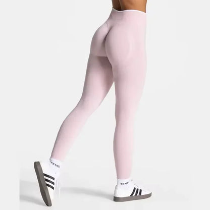TEVEO Taille Haute Sans Couture Scrunch Leggings Pour Femmes Pantalons De Yoga Hanche Levage Course Exercice Gymnase Lgnite Scul