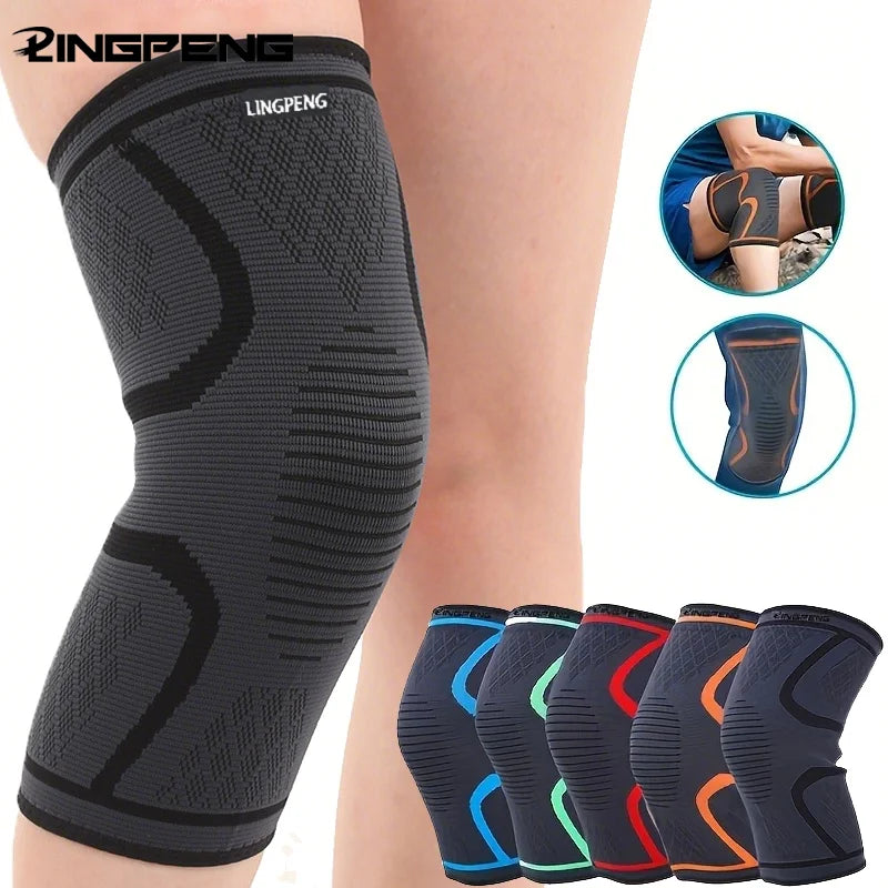1/2PCS Fitness Running Cycling Knee Support Braces Elastic Nylon Sport Compression Knee Pad Sleeve for Basketball Volleyball