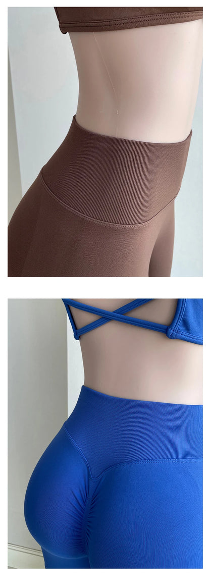 TKITK Women's High Waist Yoga Leggings Seamless High Stretchy Butt Lifting Breathable Sports Pants for Women Gym Leggings