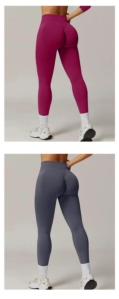 TKITK Women's High Waist Yoga Leggings Seamless High Stretchy Butt Lifting Breathable Sports Pants for Women Gym Leggings